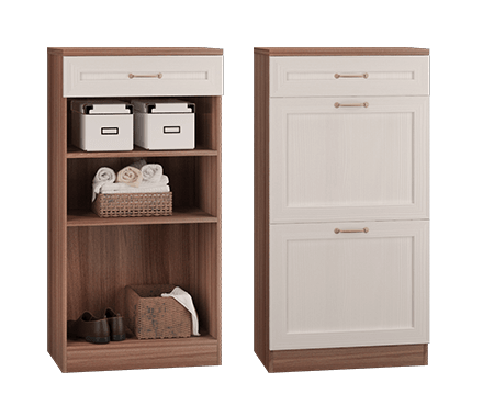 Лестер Тумба с дв.и ящ. т.ясень/св.бодега