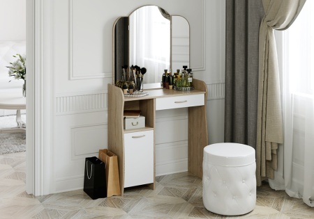 Туалетный стол София Т1 дуб сонома / белый