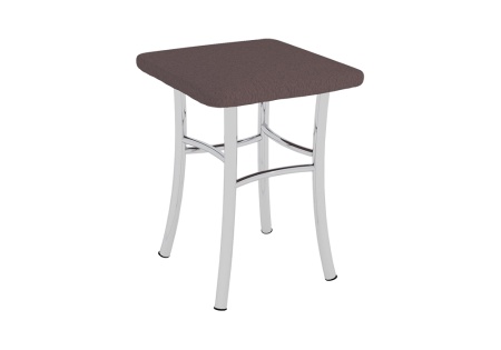 Табурет обеденный кожзам коричневый