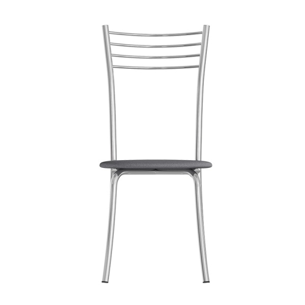 Комплект стульев Кассия (4 шт), хром рогожка серая