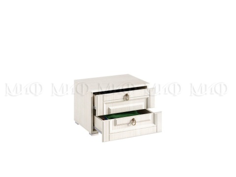 Тумба Прикроватная Элит-1 - 2 шт  МДФ Сандал Светлый (Ш-500 мм x В-350 мм x Г-378 мм)