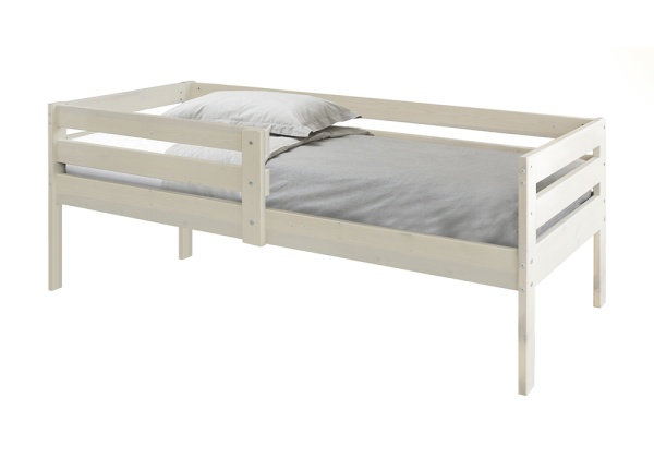 Кровать Норка мини с бортиком выбеленная береза