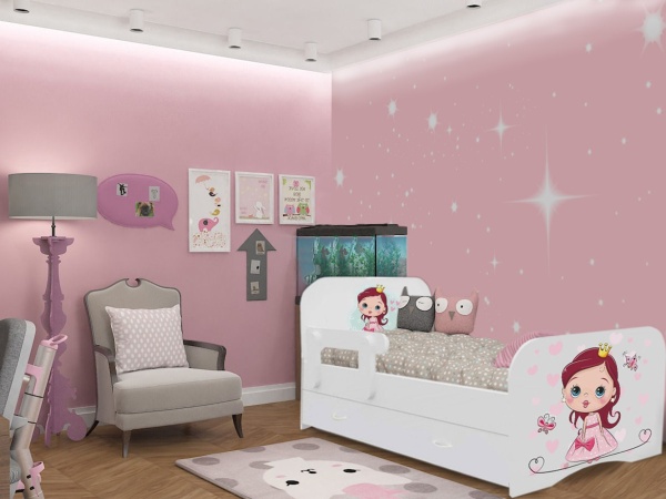 Кроватка "Принцесса" c Ящиками