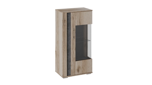 Шкаф Навесной «Брайтон» (Камень/Дуб Делано)/Ш-594 × В-1162 × Г-387 мм